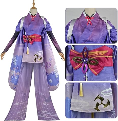 原神 雷電将軍 コスプレ衣装 フルセット 武器付き 三分妄想 原神 コスプレ 雷電将軍 衣装 リニューアルVer